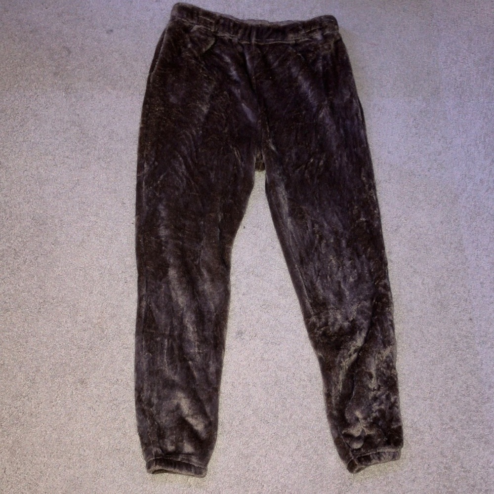 Fuzzy sweatpants